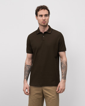 Loro Piana Поло Brentwood кольору хакі FAI4903