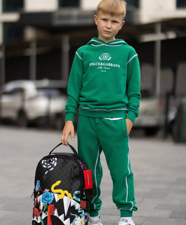 Sprayground - Детский черный рюкзак SNAKES с логотипом 910B5818NSZ