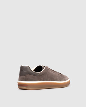 Loro Piana Коричневые замшевые кеды Tennis Walk FAN8505