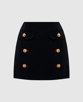 Versace Чорна спідниця міні з вовни 10170061A12052