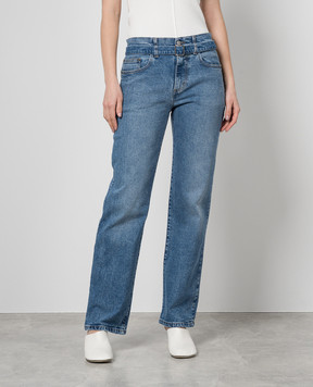 PROENZA SCHOULER Сині джинси Ellsworth з ефектом потертості R2428000DC059