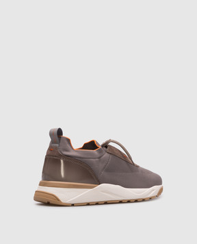 Santoni Коричневий снокери FLIN з логотипом MBIO21601BICCHOD