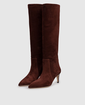 Paris Texas Коричневые замшевые сапоги Stiletto PX504XV003