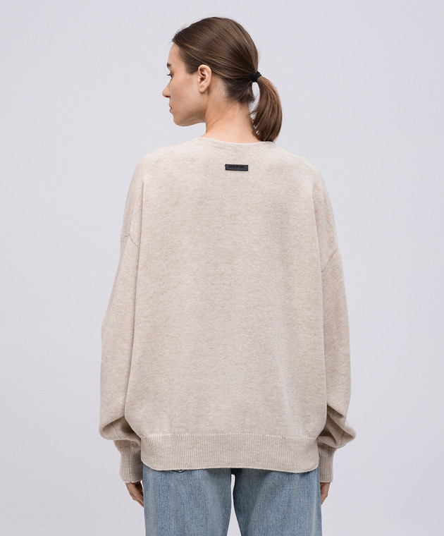 Fear of God Бежевый свитер из шерсти FGE2202041LAW изображение 4