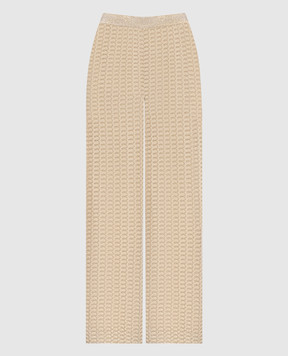 Missoni Бежевые ажурные палаццо с люрексом DS25SI0MBR010R