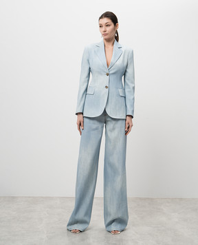 Ermanno Scervino Блакитний жакет з ефектом деграде D466I334EMY