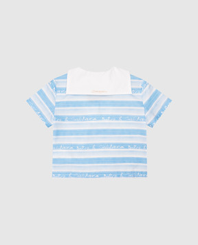 Dolce&Gabbana Детская голубая рубашка с логотипом L14S28HS5SS