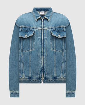 Vetements Синя джинсова куртка з ефектом потертості UH76DJ250VB