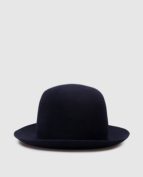 Borsalino Синій капелюх ALESSANDRIA з вовни 390330m