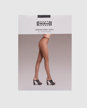 Wolford Черные колготки в сетку Twenties Econyl 19393