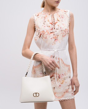 Twinset Бежевая сумка с логотипом 251TD8063