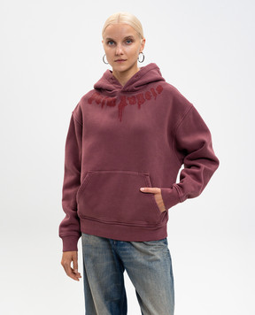 Palm Angels Бордовые худи с принтом логотипа PMBB17DF25FLE003w