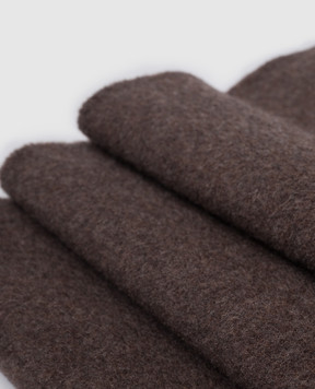 Brunello Cucinelli Коричневий шарф з кашеміру MSCDVSW01