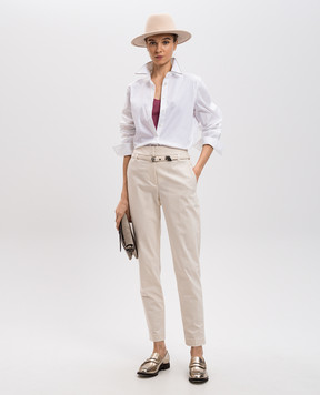 Brunello Cucinelli Рожевий топ з люрексом M8S862710P