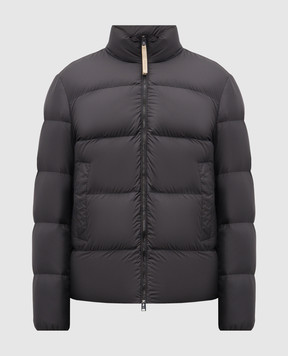 Woolrich Серая пуховая куртка с принтом логотипа CFWOOU2086MRUT2635