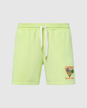 Casablanca Зеленые шорты Afro Cubism Tennis Club MS24JTR00303