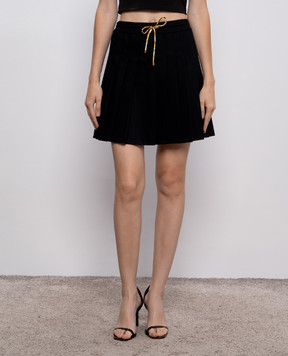 Versace Чорна спідниця-плісе з розрізом 10202951A14794