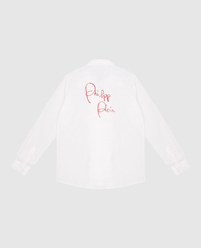 Philipp Plein Детская белая блузка с логотипом GRP0002610