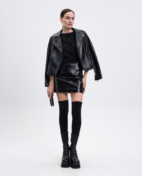 Twinset Чорна футболка з логотипом 252TP2055