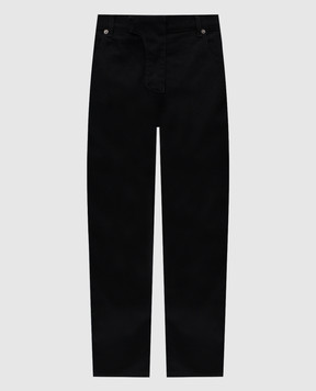 Balmain Чорні джинси з патчем логотипа FH1MI083DF88