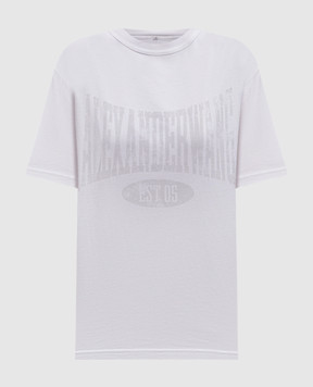 Alexander Wang Серая футболка с логотипом 4CC2251542