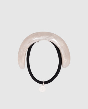 LELET NY Біла резинка для волосся Arch Pony LELSS2501P