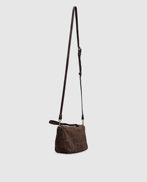 Gianni Chiarini Коричнева замшева сумка крос-боді Nora BS10224CMCOCCO