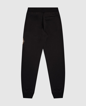 Dolce&Gabbana Дитячі чорні джогери з принтом монограми DG L4JPFEG7PIU812+
