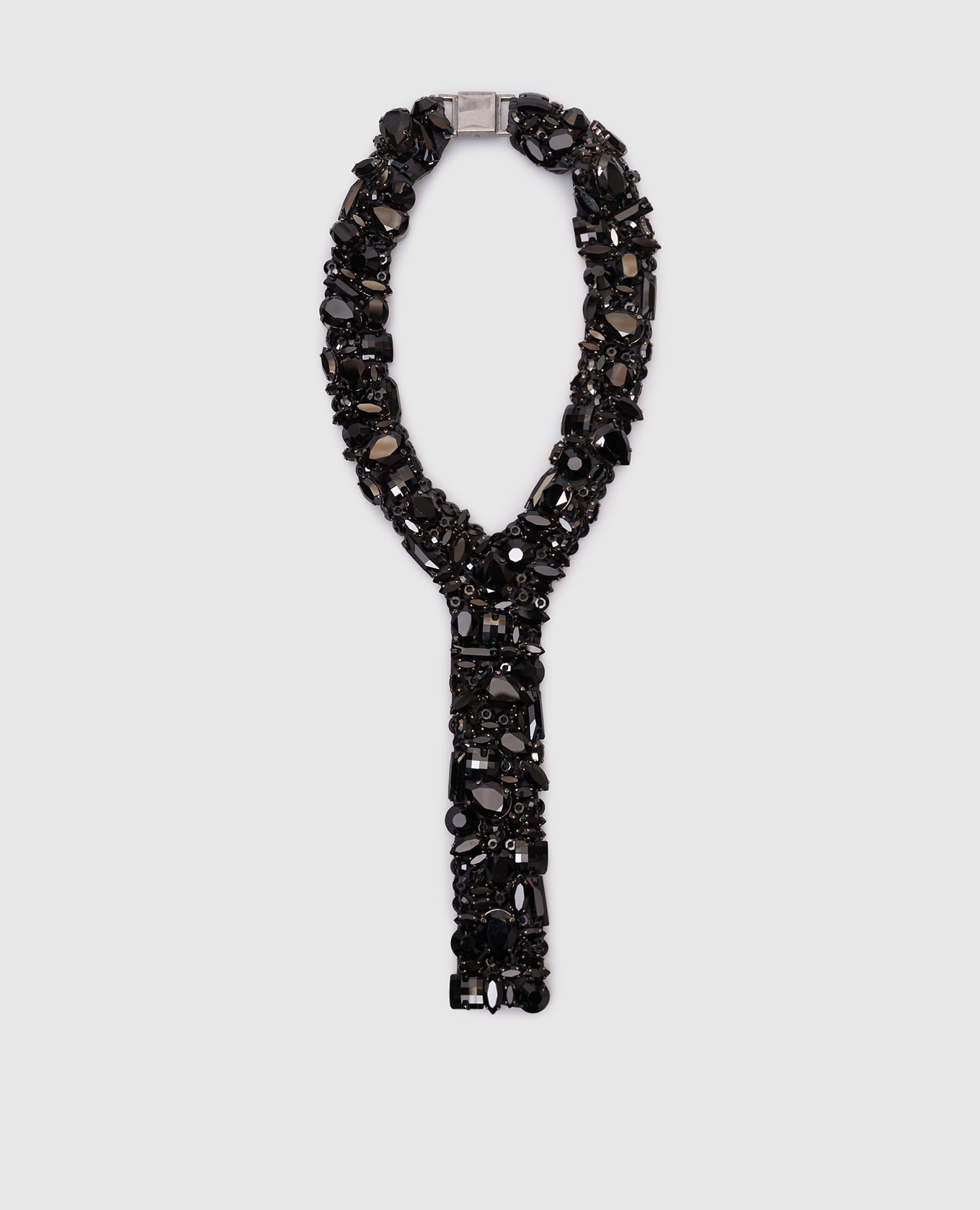 

Черное колье с кристаллами Swarovski, Черный, Колье
