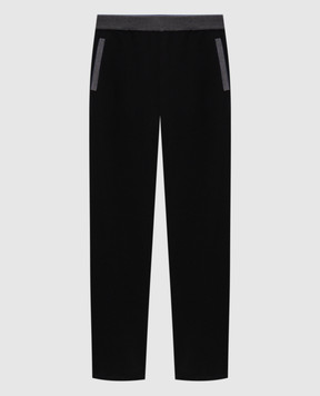 Bertolo Cashmere Чорні спортивні штани 902088001965