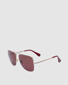 Max Mara Золотые солнцезащитные очки MENTON3 MENTON3