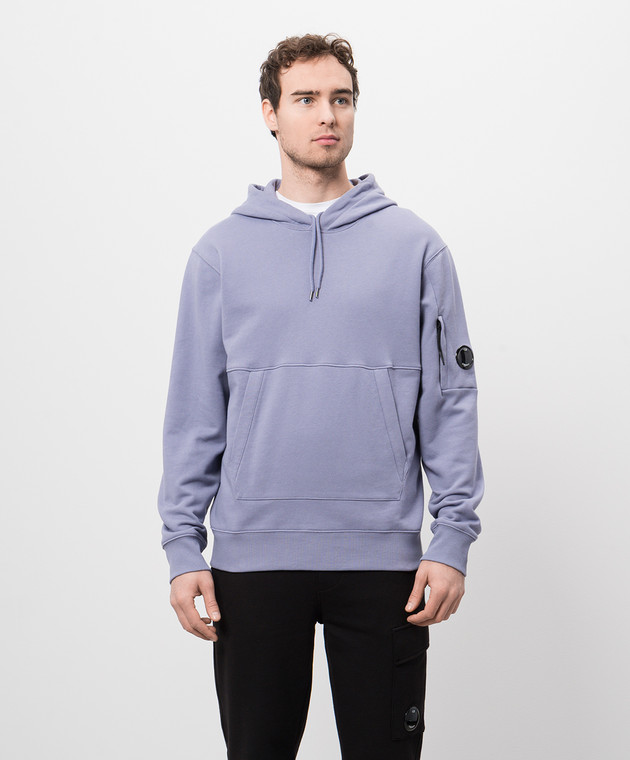 C.P. Company Фиолетовые худи с патчем логотипа MSS024A005086W изображение 3