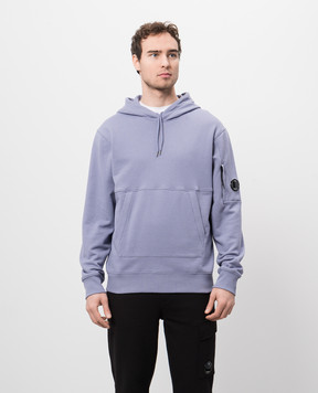 C.P. Company Фиолетовые худи с патчем логотипа MSS024A005086W
