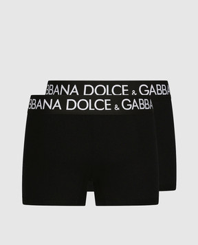 Dolce&Gabbana Набір чорних трусів-боксерів з логотипом M9D70JONN97