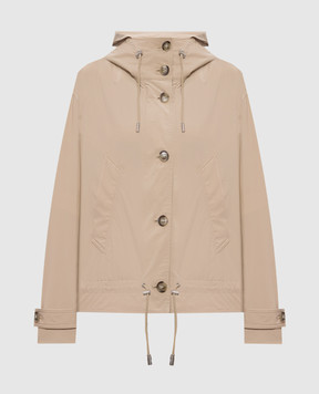 Woolrich Бежева вітровка з капюшоном CFWWOU1177FRUT3128