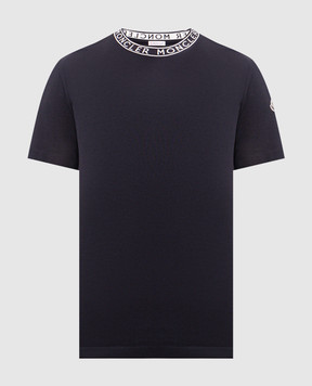Moncler Синяя футболка с логотипом K10918C000278390T