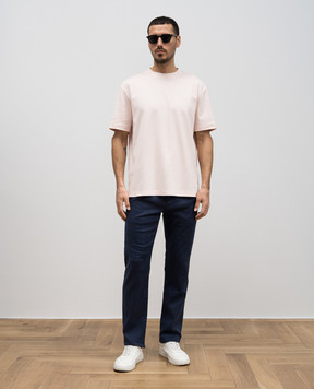 Loro Piana Синие брюки с льном FAP3992
