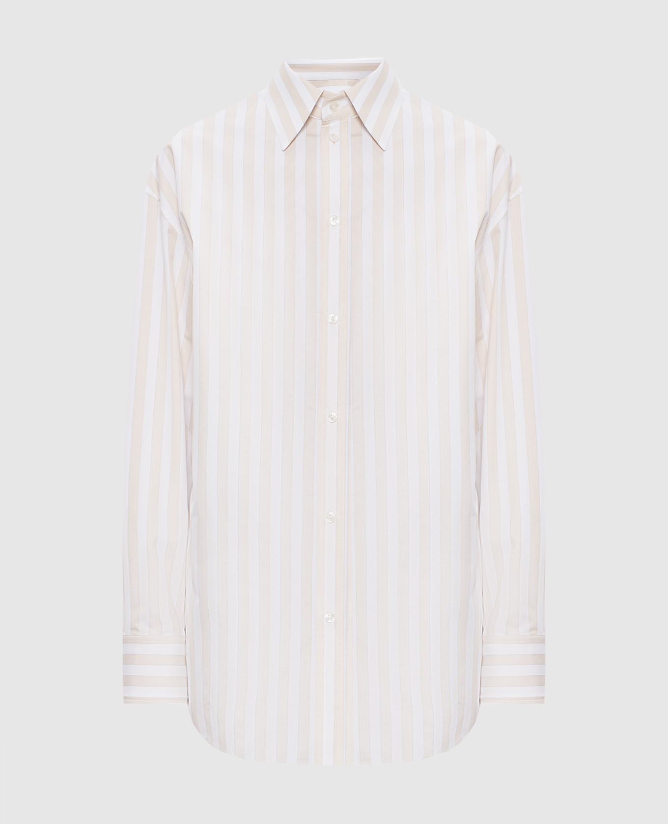 Бежевая рубашка Cassandre в полоску