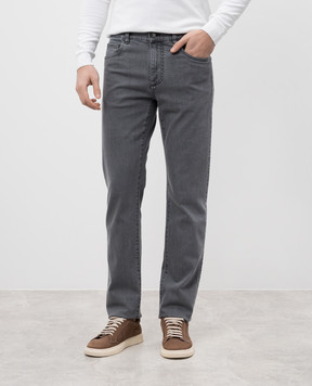 Canali Серые джинсы с логотип патч PD0001891719