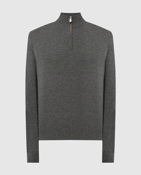 Brunello Cucinelli Серый джемпр из кашемира M2200124