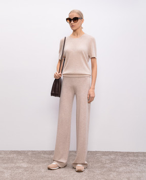 Allude Бежевый топ из кашемира 25211171