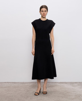 Jil Sander Черное платье миди J02CT0474J20232