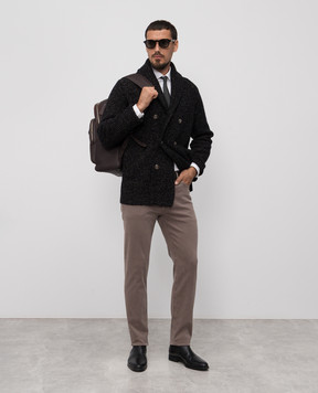 Brunello Cucinelli Коричневые джинсы с логотипом M277UD3210