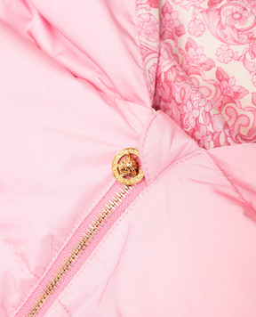 Versace Дитяча рожева пухова куртка 10214721A14474