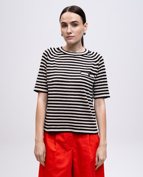 Max Mara Футболка BEATI з льону в смужку BEATI