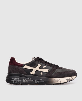 Premiata Серые комбинированные кроссовки MICK MICK