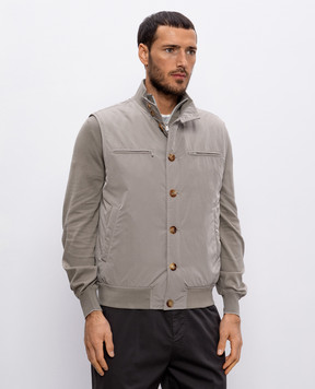 Brunello Cucinelli Жилет кольору хакі MD4796522