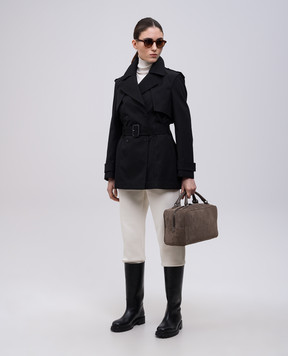 Mackage Чорний тренч ADVA з поясом ADVA