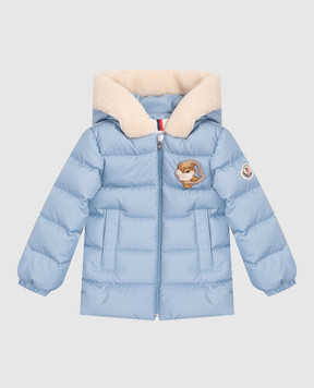 Moncler ENFANT Дитячий блакитний пуховик Kesimur K29511A00021597YW