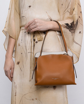 Gianni Chiarini Коричнева шкіряна сумка Asia Double BS11235RNGDBLNAETN